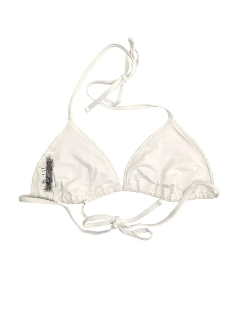 Frankies Bikinis X VS Pink White Eyelet Thong Bikini Set Size L
